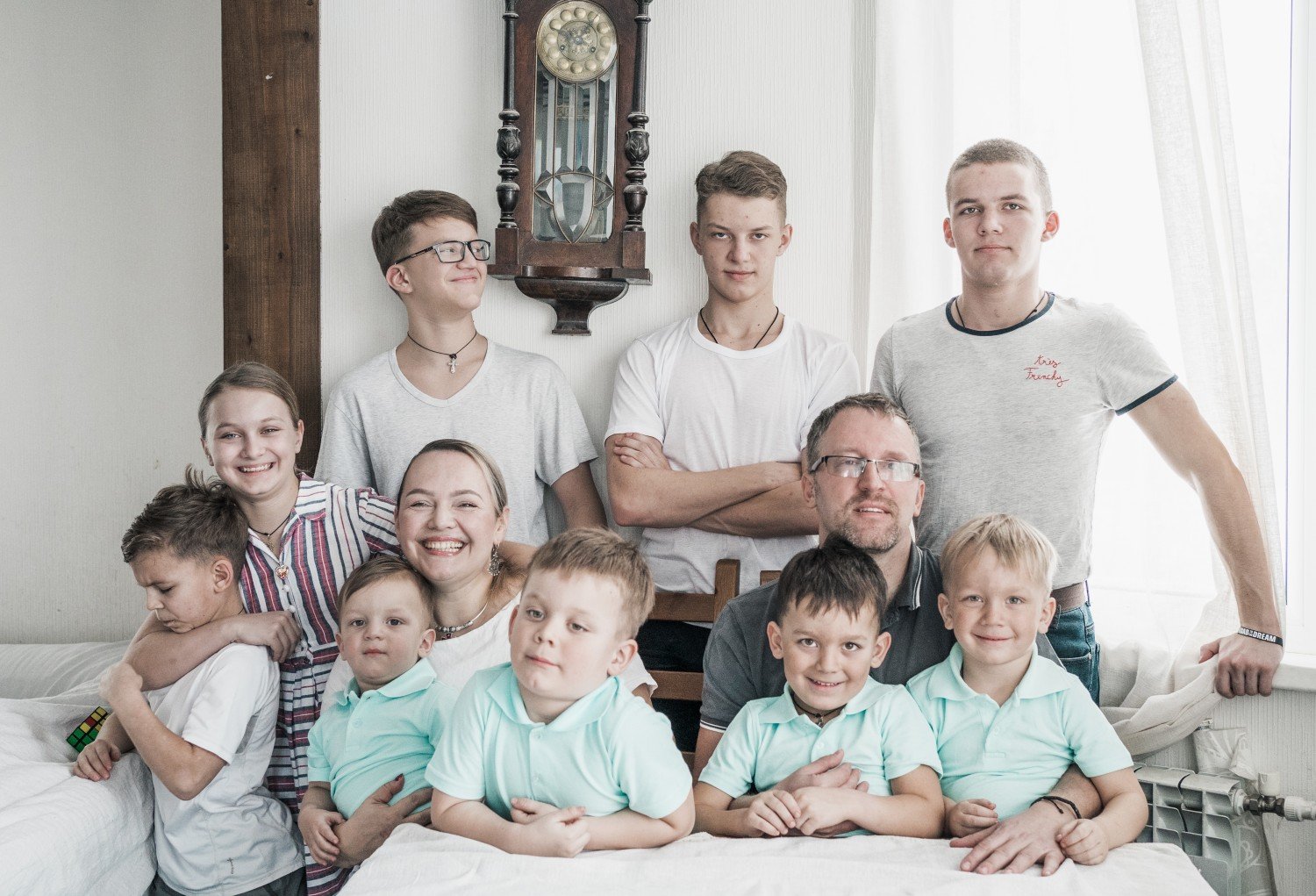 Многодетный отец новости сегодня. Многодетная семья. Семья из 9 детей. Семья из 9 детей в Москве.