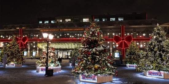 На Кузнецком Мосту в рамках фестиваля «Путешествие в Рождество» открылась галерея дизайнерских елок