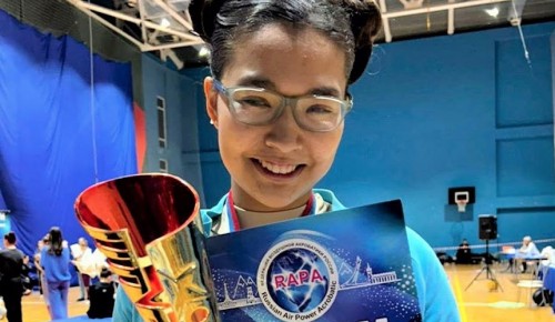 Ученица школы №17 Конькова одержала победу на Кубке России по воздушной гимнастике