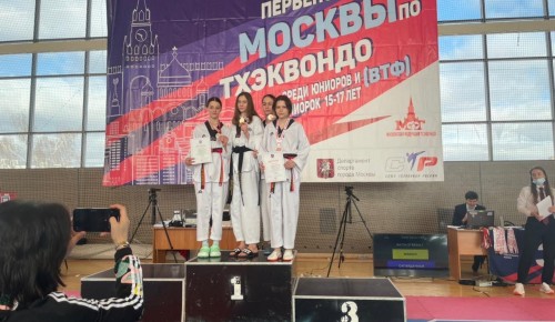 Воспитанница СШОР «Нагорная» заняла третье место в Первенстве Москвы по тхэквондо