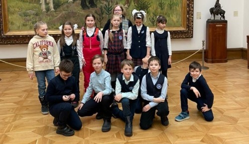 Ученики школы при Андреевском монастыре посетили Третьяковскую галерею