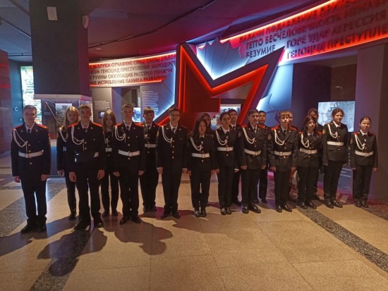 Кадеты из школы №536 приняли участие в проекте «Историческое путешествие в Музее Победы»