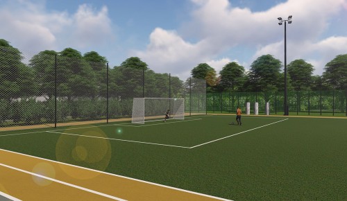 В Северном Бутове реконструируют футбольное поле на улице Ратной