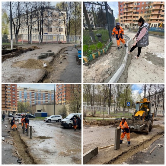 В Ломоносовском районе на улице Гарибальди начались дорожные работы
