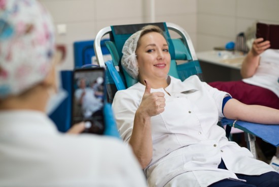 В больнице Виноградова в рамках Дня донора собрали 40 литров крови