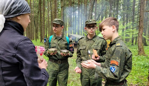 Кадеты школы №1355 приняли участие в первенстве Москвы по туризму