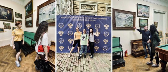 Студенты из Академического района приняли участие в благоустройстве усадьбы «Узкое»