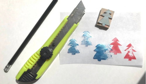 Экоцентр «Битцевский лес» рассказал, как сделать штампик-елочку из ластика