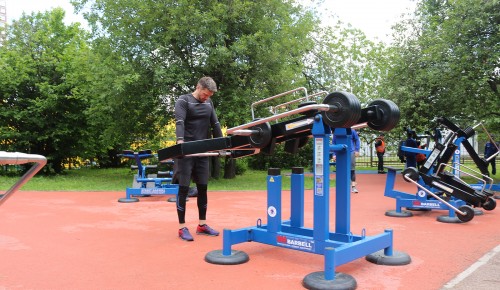 В Воронцовском парке можно заниматься силовыми тренировками на улице