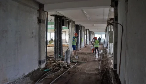 В филиале №4 поликлиники №134 в Ясеневе завершаются демонтажные работы