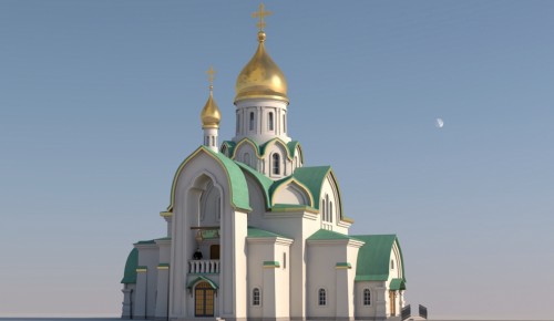 Монолитные работы завершились на строительстве храма в Академическом районе