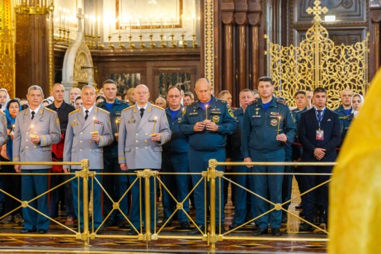 В Московском Кафедральном Соборном Храме Христа Спасителя состоялся молебен