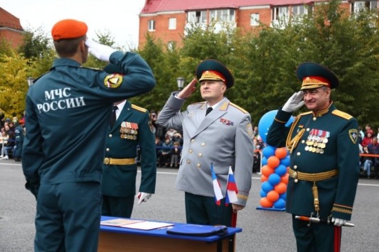 В ведомственной Академии гражданской защиты состоялось торжественное принятие присяги курсантами