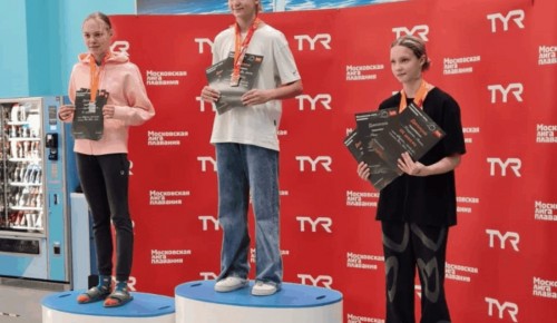 Ученики ДЮСШ «Воробьевы горы» завоевали 10 призовых мест на Кубке Московской лиги плавания