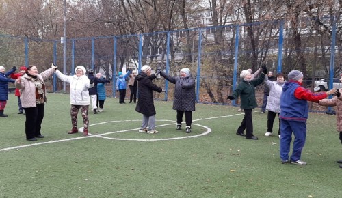 Для пенсионеров Котловки провели мероприятие «Выходи во двор, поиграем»