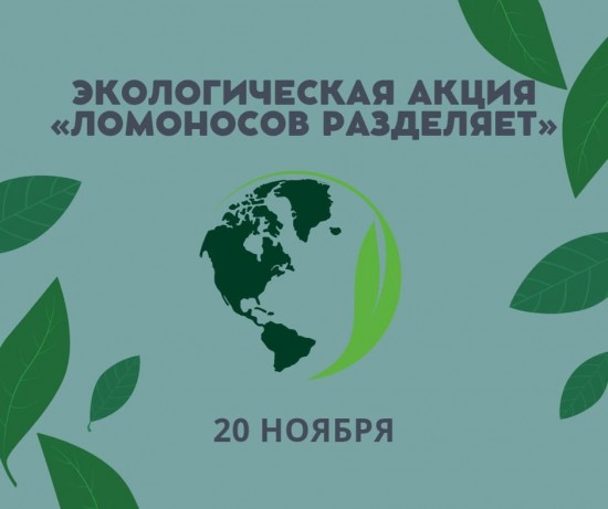 Рядом со школой №1514 проведут экологическую акцию «Ломоносов разделяет» 20 ноября