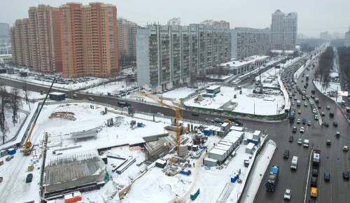 Собянин осмотрел строящуюся станцию «Новаторская» Троицкой линии метро