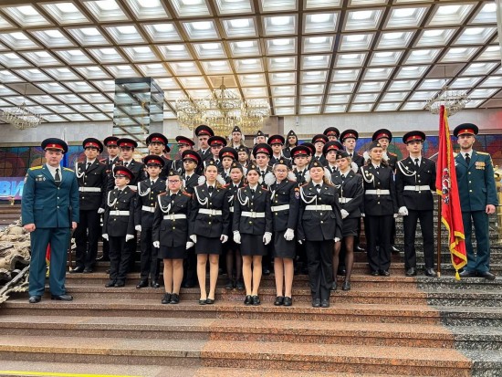 Кадеты школы №554 поучаствовали в церемонии принятия «Торжественной клятвы кадета»