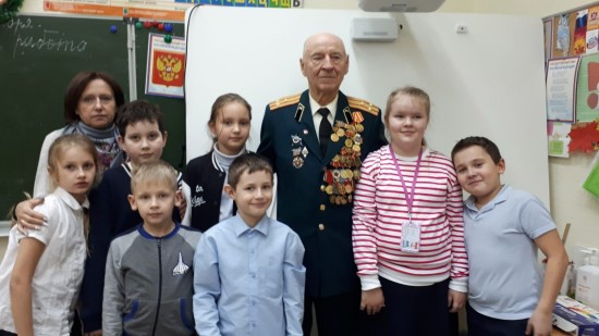 В школе №626 состоялась встреча с ветераном Великой Отечественной войны
