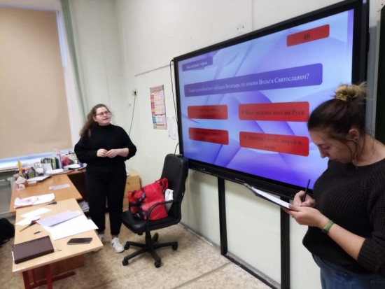 Ученики школы №538 заняли 1 место в интерактивной программе «Героями славится Россия»