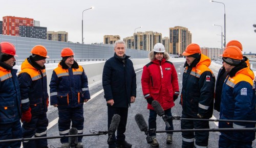 Собянин открыл третий участок магистрали Солнцево-Бутово-Варшавское шоссе  