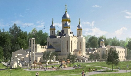 Первый этап строительства храма в честь святого князя Дмитрия Донского завершат в следующем году