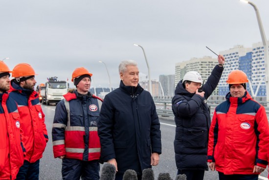 Собянин открыл участок Московского скоростного диаметра за пределами МКАД
