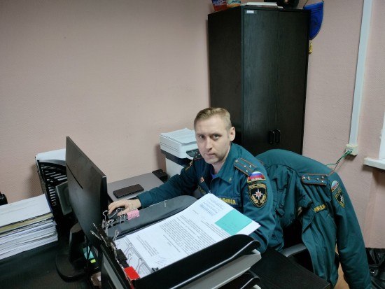 Старший лейтенант внутренней службы 3 РОНПР Управления по ЮЗАО ГУ  МЧС России рассказал о своей работе