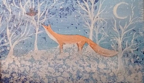 Школа им. Н.М. Карамзина представила мастер-класс по рисованию гуашью «Лисичка в зимнем лесу»