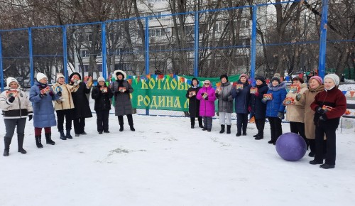 Для пенсионеров Котловки провели мероприятие «Зимние забавы»