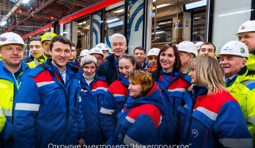 Собянин открыл построенное для поездов БКЛ электродепо «Нижегородское»