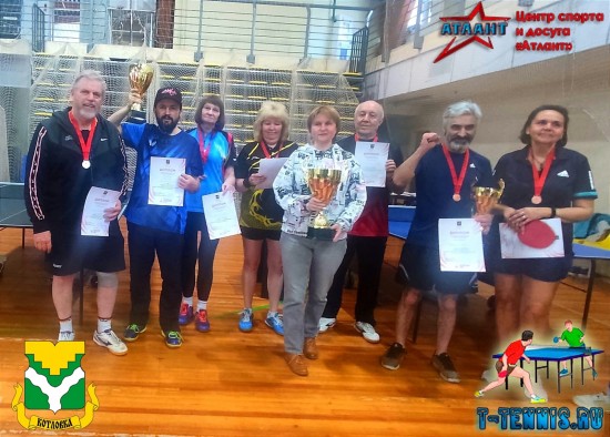 Команда Котловки взяла «серебро» в турнире по настольному теннису среди пенсионеров
