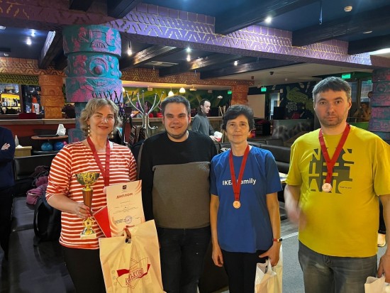 Команда из Черемушек стала победителем в соревнованиях по боулингу для лиц с ОВЗ