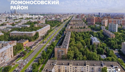 Программа «Мой район» опубликовала интересные факты о Ломоносовском районе