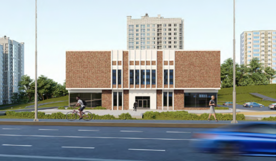 На ул. Грина начали сооружать второй этаж культурного центра