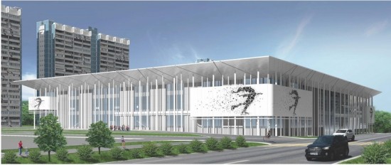 Строительство ледового дворца в Ясеневе близится к завершению