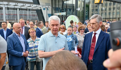 Собянин открыл 12-й по счету московский городской вокзал на МЦД-1