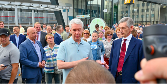 Собянин открыл после реконструкции современный городской вокзал Тимирязевская МЦД-1