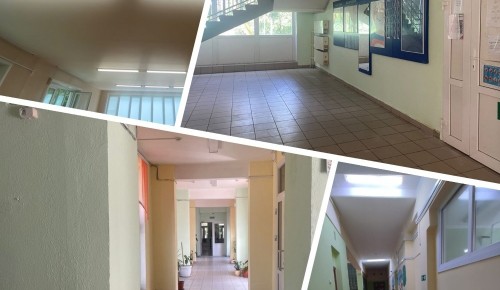 В школе №113 продолжается ремонт кабинетов и коридоров