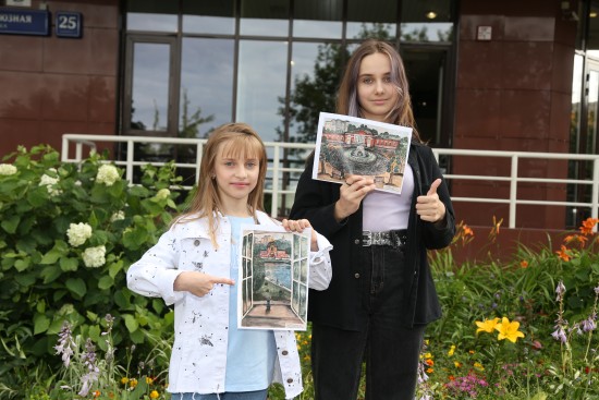 Рисуя Воронцово. Сёстры Левцовы из Черёмушек победили в городском конкурсе рисунков