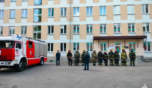 В «Специальной школе-интернате VIII вида № 108» проведены показательные пожарно-тактические учения