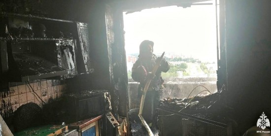 Огнеборцы ЮЗАО потушили пожар в Южном Бутово