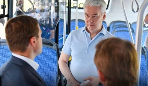 Собянин рассказал, как в Москве идёт замена дизельных автобусов на электробусы