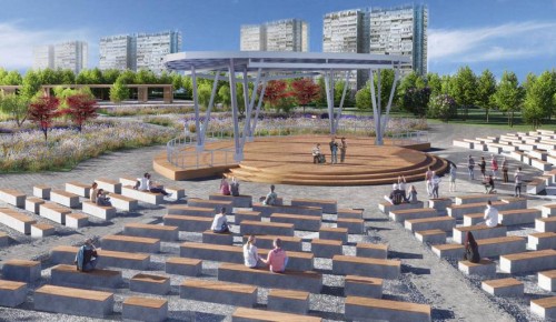 Возле ледового дворца в Ясеневе возведут амфитеатр со сценой