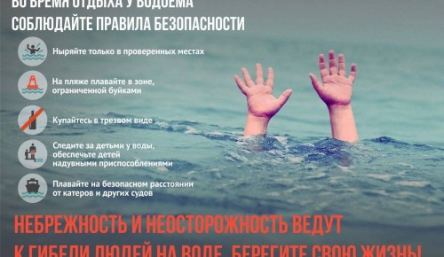 МЧС напоминает о правилах безопасного поведения у водоемов