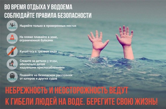 МЧС напоминает о правилах безопасного поведения у водоемов