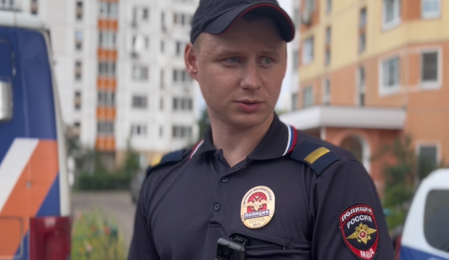 Полицейские в Южном Бутове потушили возгорание в квартире до приезда пожарных