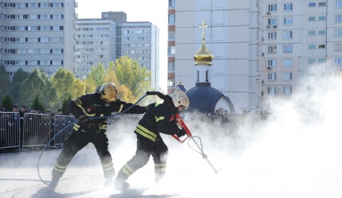 Пожарно-тактические учения прошли в Московском университете МВД