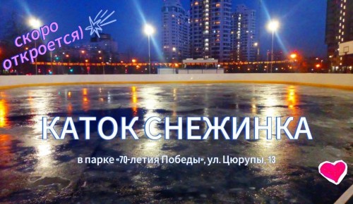 В парке «70-летия Победы» вновь откроют каток с искусственным льдом
