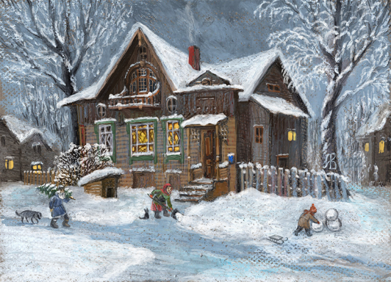 В «Меридиане» откроют выставку живописи московских художников «Зимние грезы»